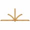 Ekena Millwork Redmond Rough Sawn Timber Gable Bracket, Western Red Cedar, 108"W x 45"H x 2"D x 4"F, 10/12 Pitch GBW108X45X0204RED00RWR - alternate 1